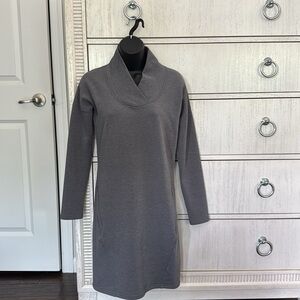 Athleta Gray Cowl Neck Dress